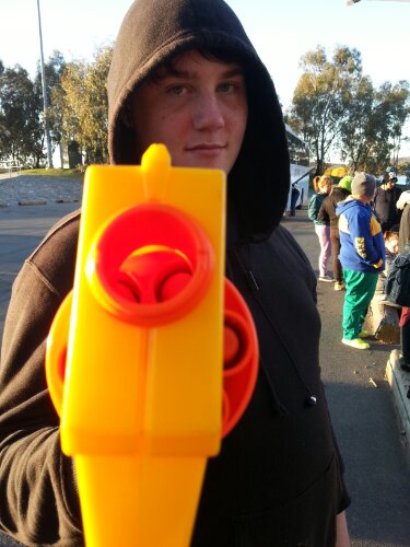 NERF plus young people equals awesomeness
